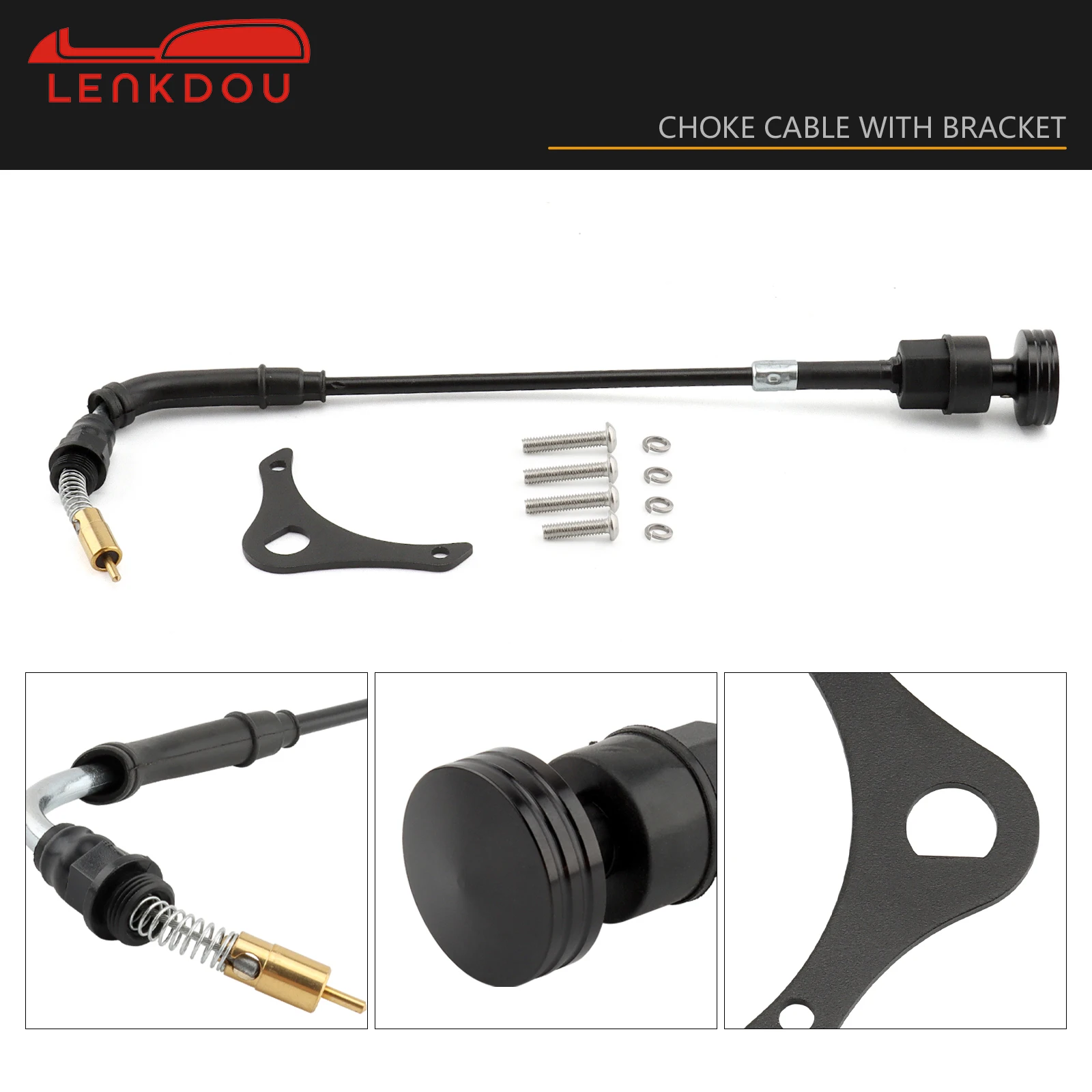 Motorcycle Carburetor Choke Cable Idle adjustment Set for Harley CV40 Sportster 883 1200 XL883 XLH1200 Big Twin Dyna 27421-99C