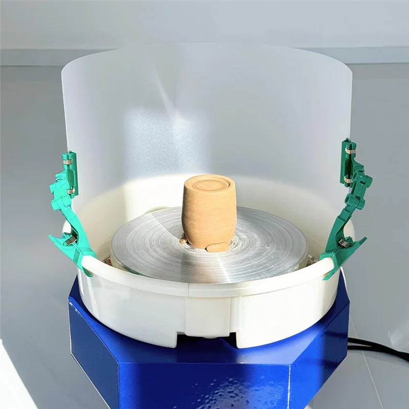 ABKO-Ton-Bildschirm für Töpferwerkzeug, Ton, Spritzschutz, Töpferwerksschild, Töpfer-Embryo-Schutz, verstellbarer Clip