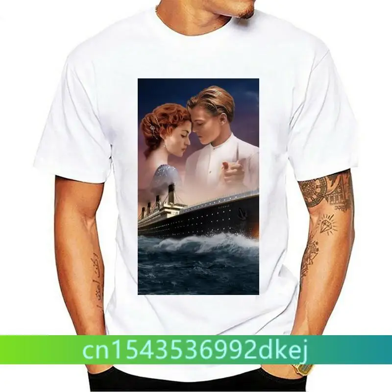 LEONARD DI CAPRIO TITANIC MOVIE POSTER RETRO COOL FILM UNISEX T SHIRT B176