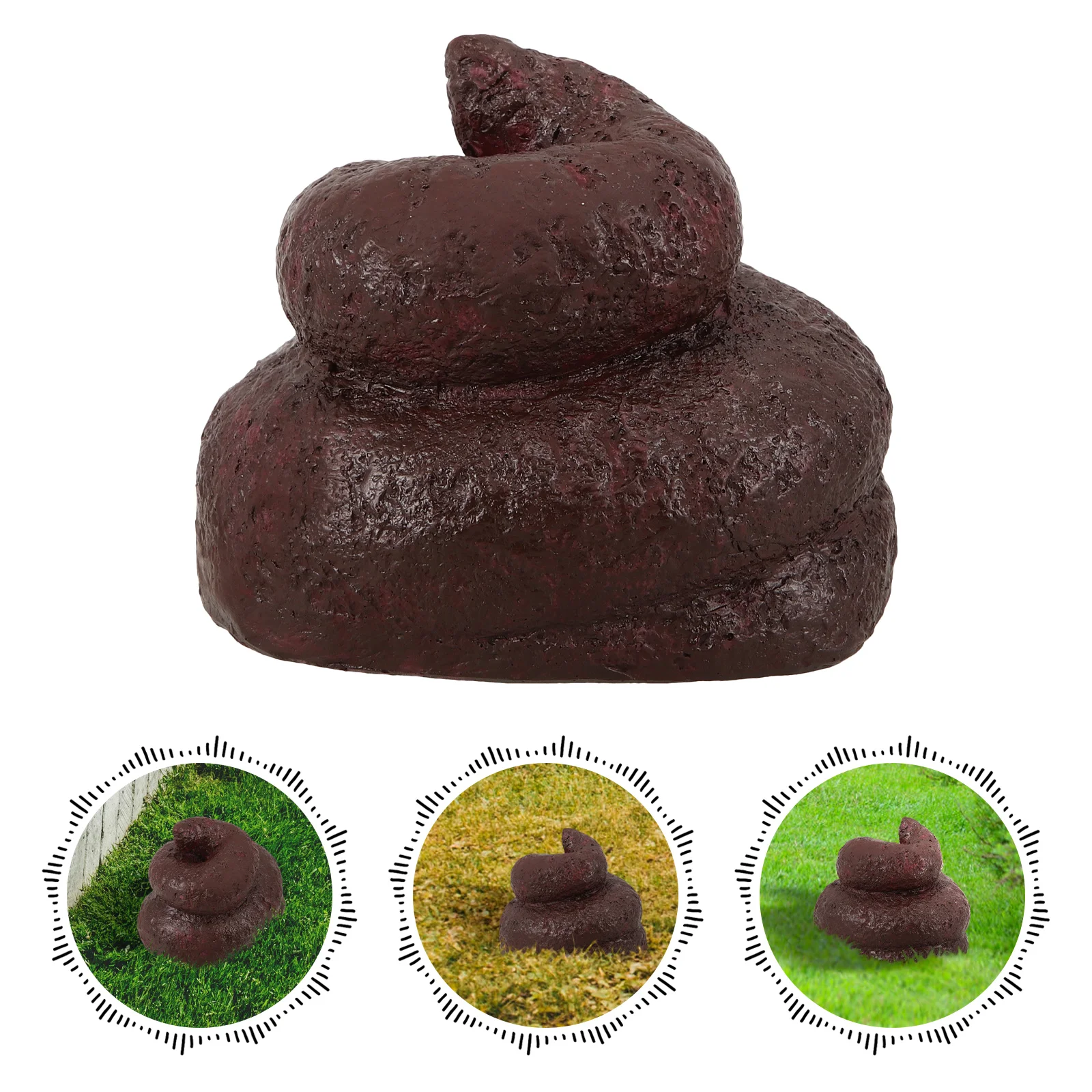 Simulated Stone Box Hider Outdoor Resin Durable Hide Keys Yard Poop Shaped Fake Poop Key Storage Box Storage Boxes Garden Holder