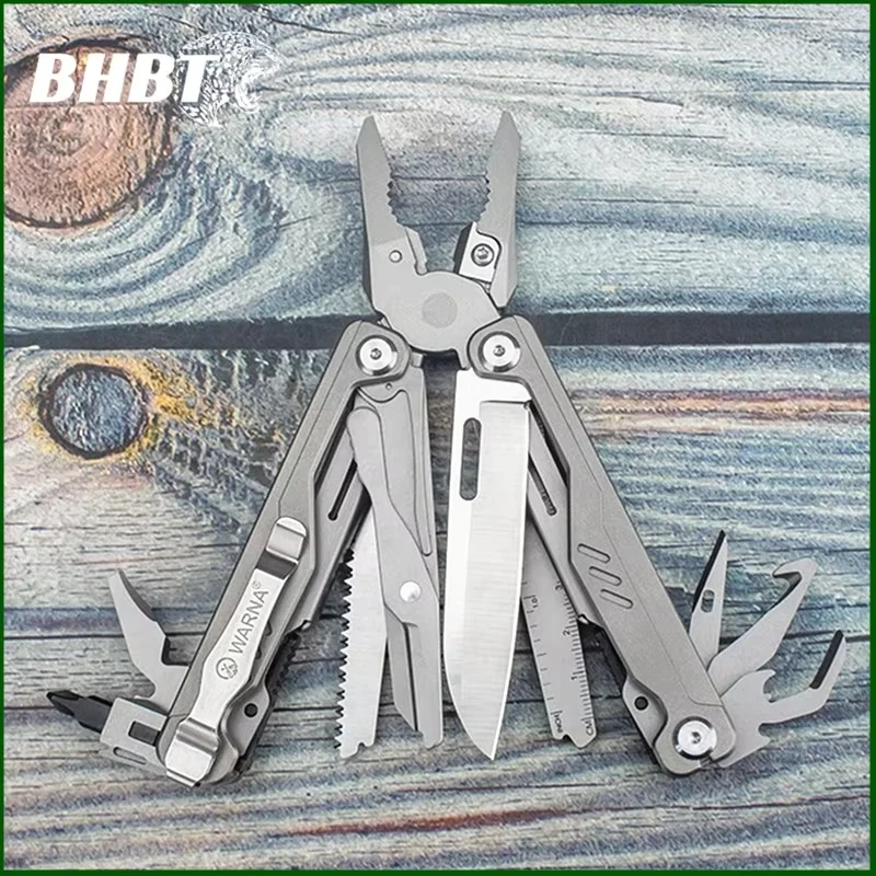 BHBT Titanium Alloy Multitool Pliers 20 In 1 EDC Outdoor Camping Survival Multi Functional Tool Pliers Multi Tool