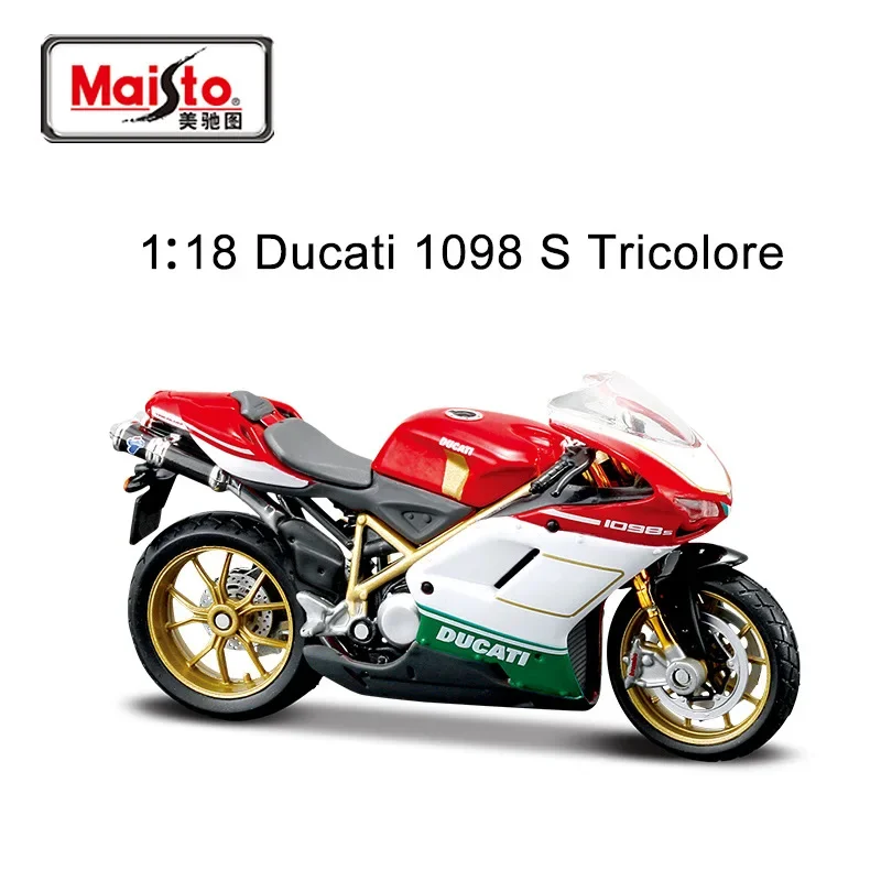 In Stock Maisto 1:18 Motorcycle Series Alloy Miniature Diecast Model Ducati Kawasaki Bmw Moto Alloy Luxury Vehicle Toys Kid Gift