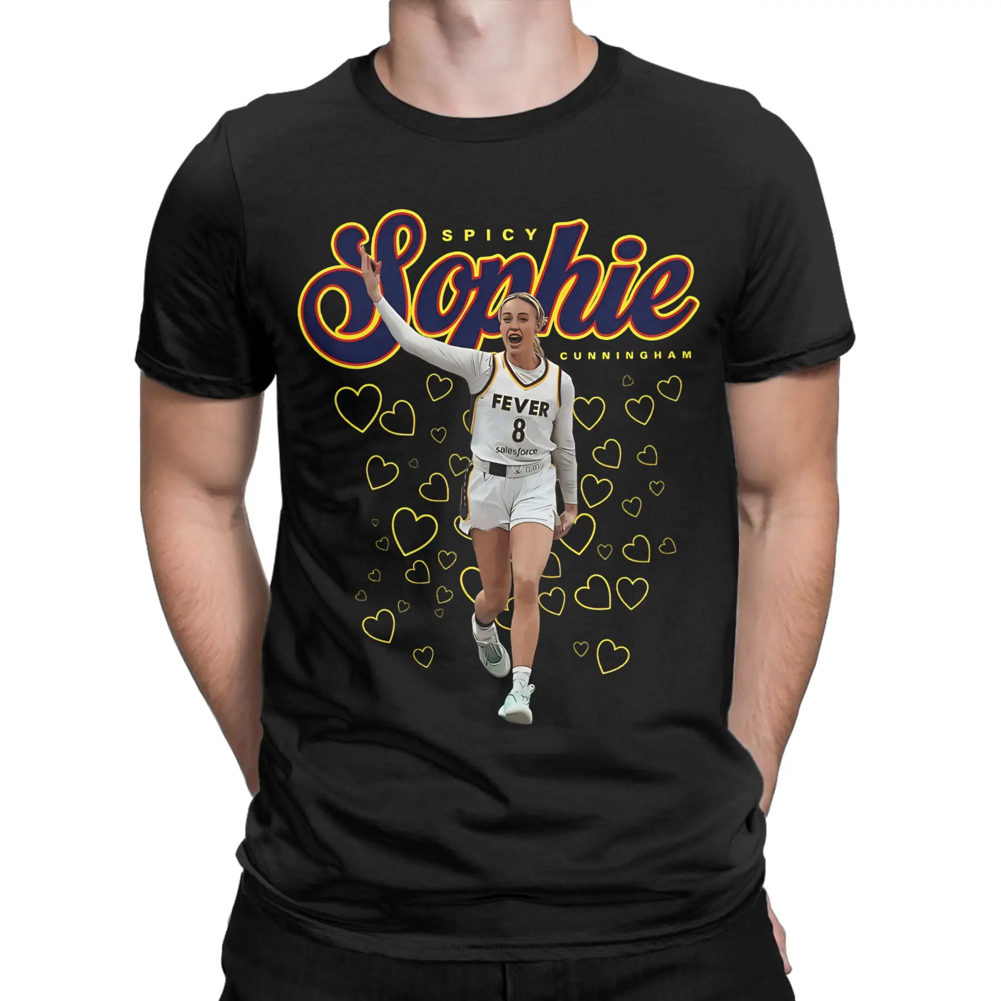 Vintage Sophie Cunningham T-Shirts for Men Women Round Neck 100% Cotton T Shirt Basketball Short Sleeve Tee Shirt Gift Tops