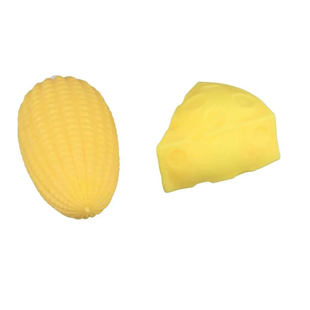 Sensory Toys Cheese Squeeze Toy Flexible Material PVC Slow Rebound Stress Relief Toys Comfortable Touch Corn Party