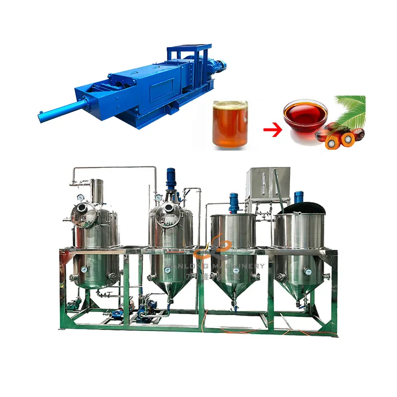 Large Scale Palm Oil Milling Plant Edible Oil Refining Machine Vegetable Oil Refinery