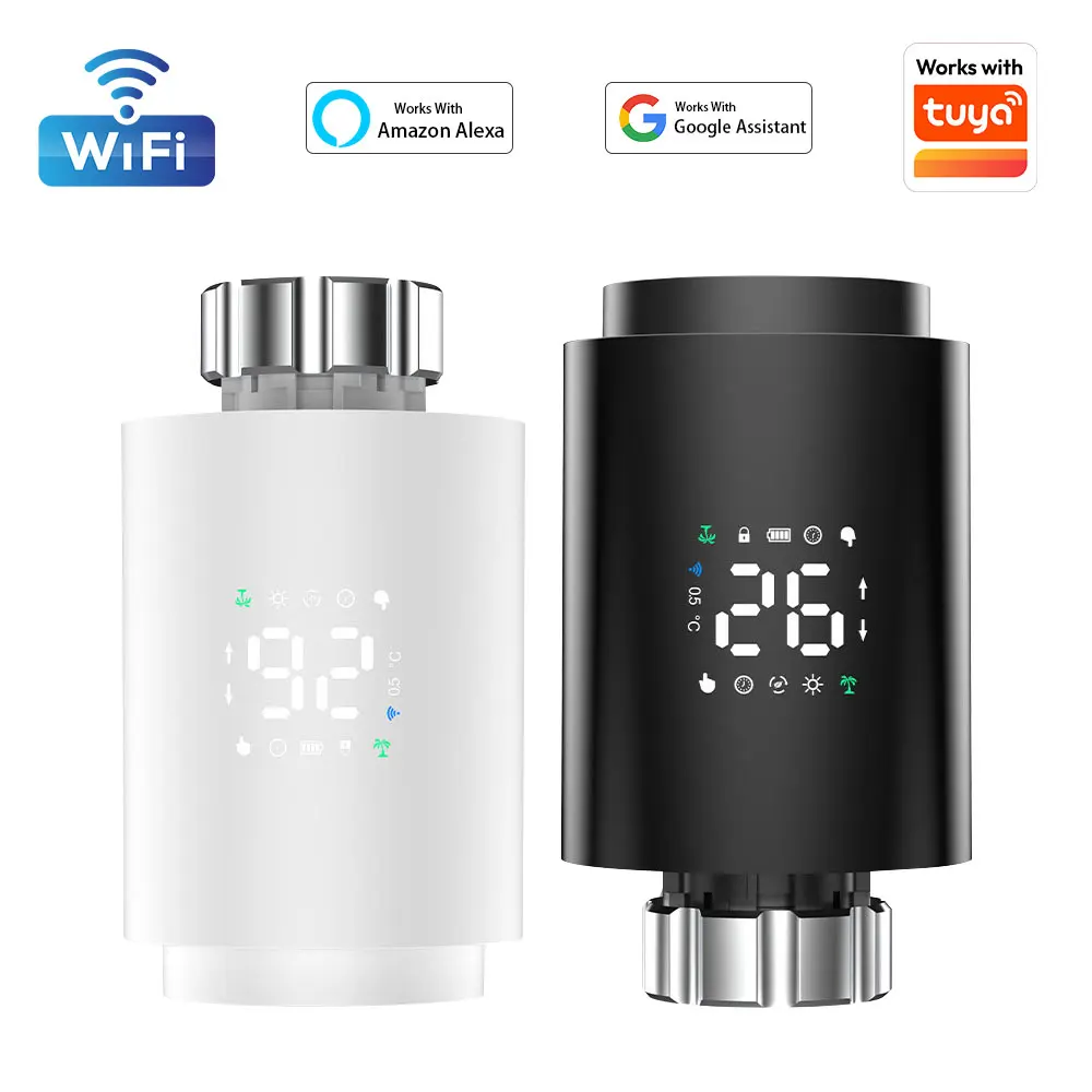 

Умный термостат ZigBee для радиатора, термостатический клапан TRV, контроллер температуры, поддержка Tuya, Alexa, Google Home