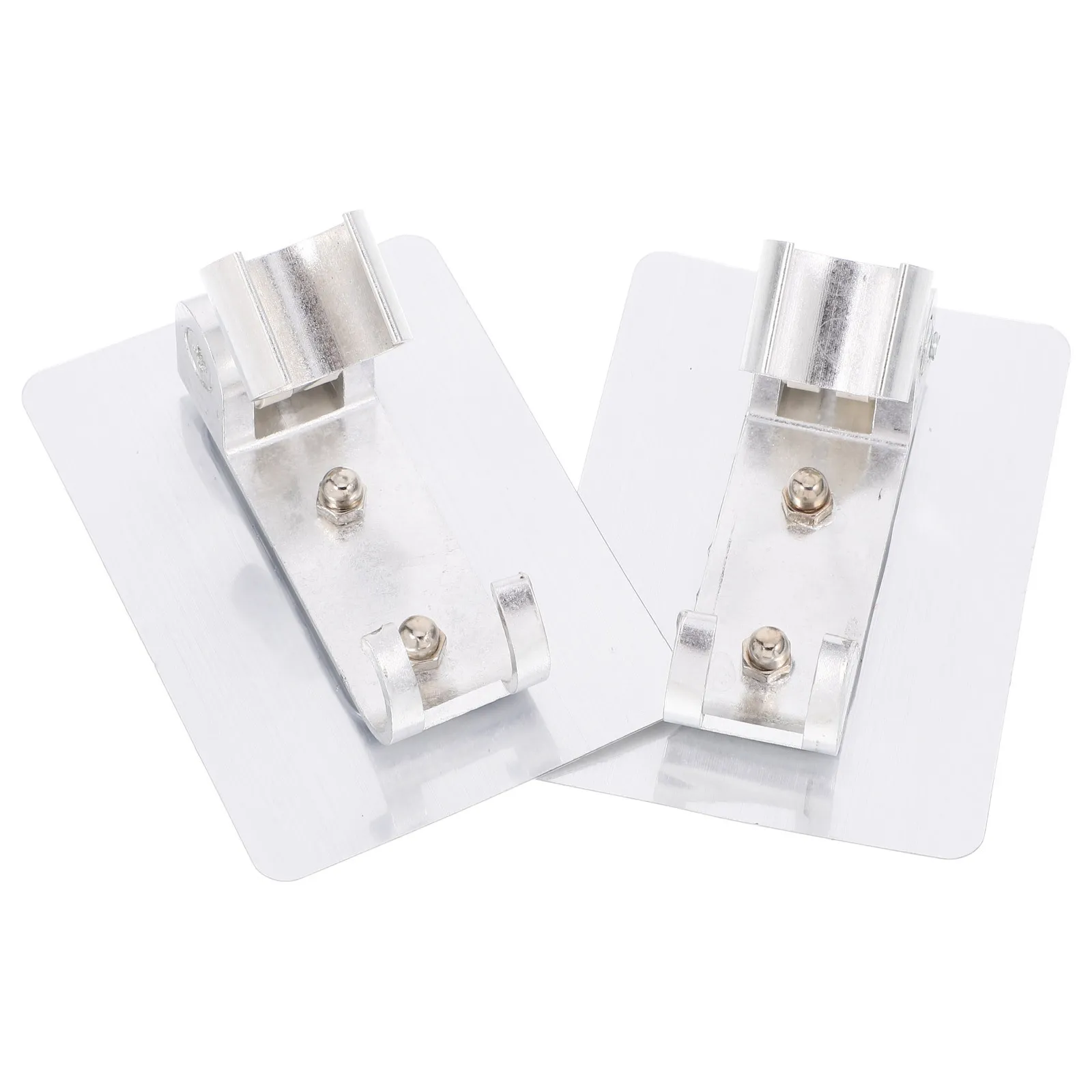 

2Pcs Shower Holder Space Aluminum No-Drill Adjustable Angle Handheld Shower Wand Wall Mount Bracket Hose Holder