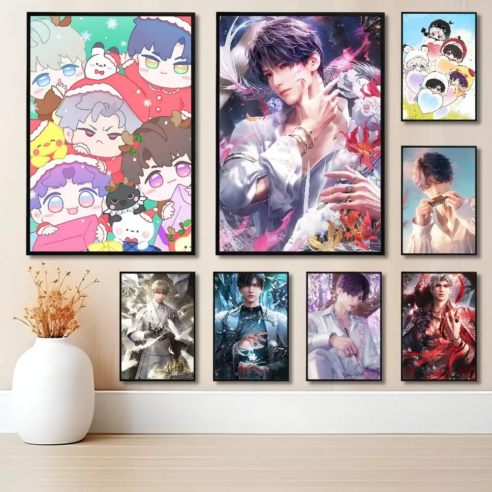 

Cute L-Love And D-Deepspace Poster Fancy Wall Sticker for Living room bar retro decorative painting room