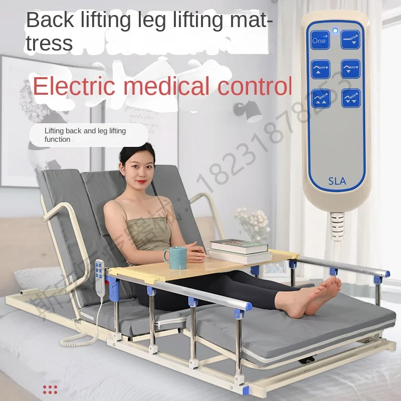 Multi functional electric lifting assistant for elderly people, lifting mattress, bed rest, backrest, patient mattress