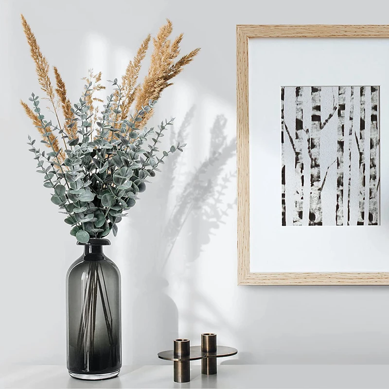 Künstliche Eukalyptusblätter für Heimdekoration, Außengarten, Hochzeitskränze, Zubehör für Brautsträuße, Trendige Deko-Elemente – Detail 3