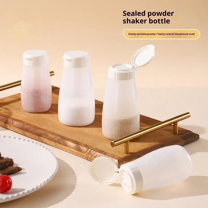 Botella de especias de plástico para cocina, botella de condimento para barbacoa con tapa, sal, pimienta, pimienta, Mini tarro de condimento a prueba de polvo