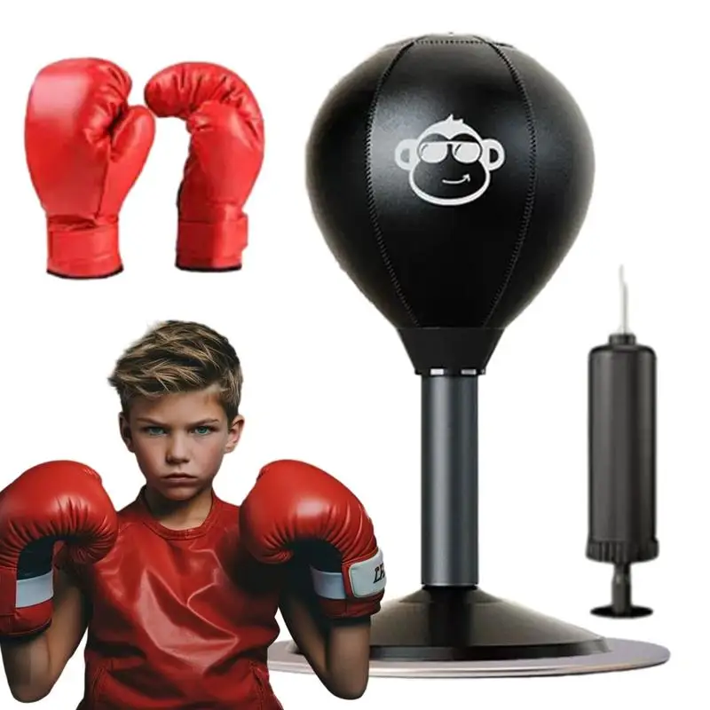 Punching Bag Desktop Punching Bag Stress Buster With Suction Cup Desk Table Boxing Punch Ball Suction Cup Reduce Tension Toys