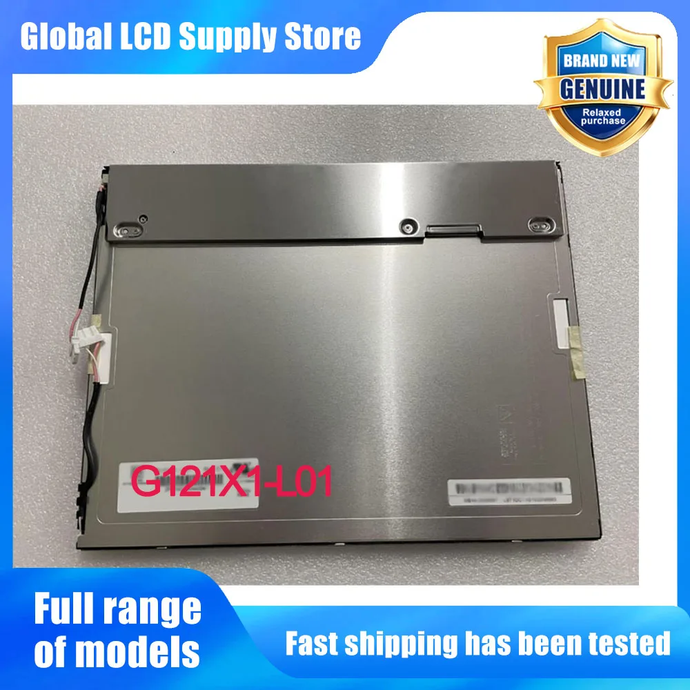 G121X1-L01 12.1 Inch 1024*768 LCD Screen Display Panel Replacement for Industrial HMI Medical Device Display Monitor