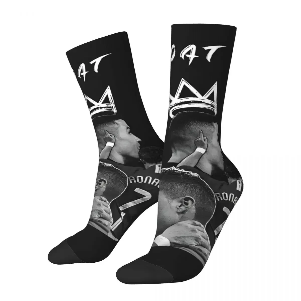 

Autumn Winter Cool Unisex The Legend Footballer CR7 Socks Sweat Absorbing Basketball Socks