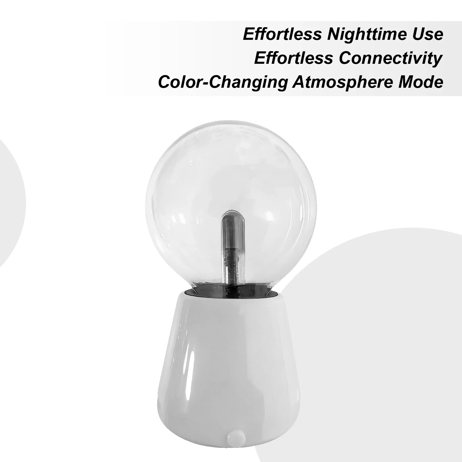 Table Lamp USB Powered Touch Sensitive Lighting Party Prop 7-Color LED Plasma Ball Lamp Interactive Touch Lighting Globe For