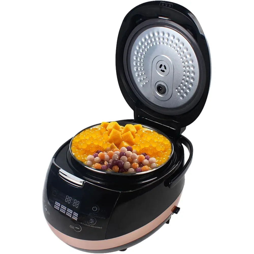 

Automatic Pearl Pot, 5L Commercial ully Automatic Pearl Pot Tapioca Cooker 800W Pearl Maker hine or Boil Sago, Pudding, Boba Tea