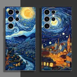 Van Gogh Starry Sky Phone Case for Samsung Galaxy S22 Plus S21 5G S21 FE S24 S25 Ultra S20 S23 Ultra S22 Ultra Cover