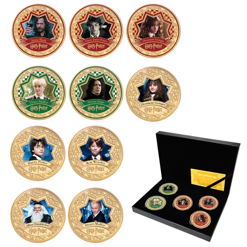 Moneda de Oro de Harry Potter, Accesorios de la Película, Souvenir de Hogwarts, Moneda del Mundo Mágico, Accesorios de Cosplay, Juguetes, Regalos para Niños
