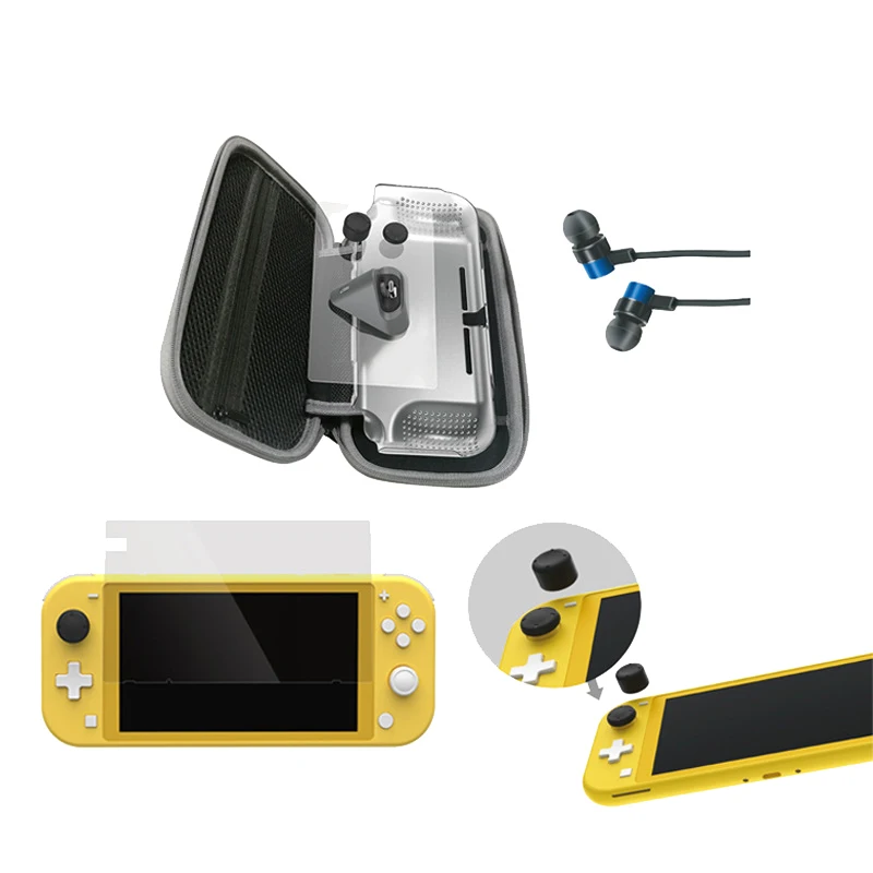 AA84 12 In 1 Carry Bag Bundle Kit With Protective Case Charging Base Kit For Switch Lite DQ-Drop