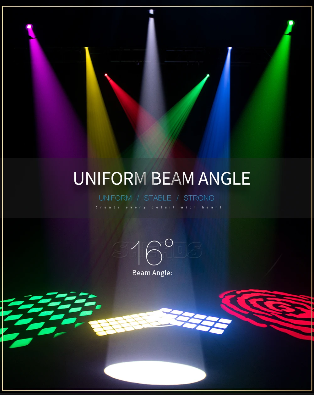 1/2PCS 100W LED Spot Lichter Mit Ring 6 Gesicht Prisma Moving Head Für Dj Party Dance disco Bühne Beleuchtung Wirkung Rotierenden Gobo – Detail 21