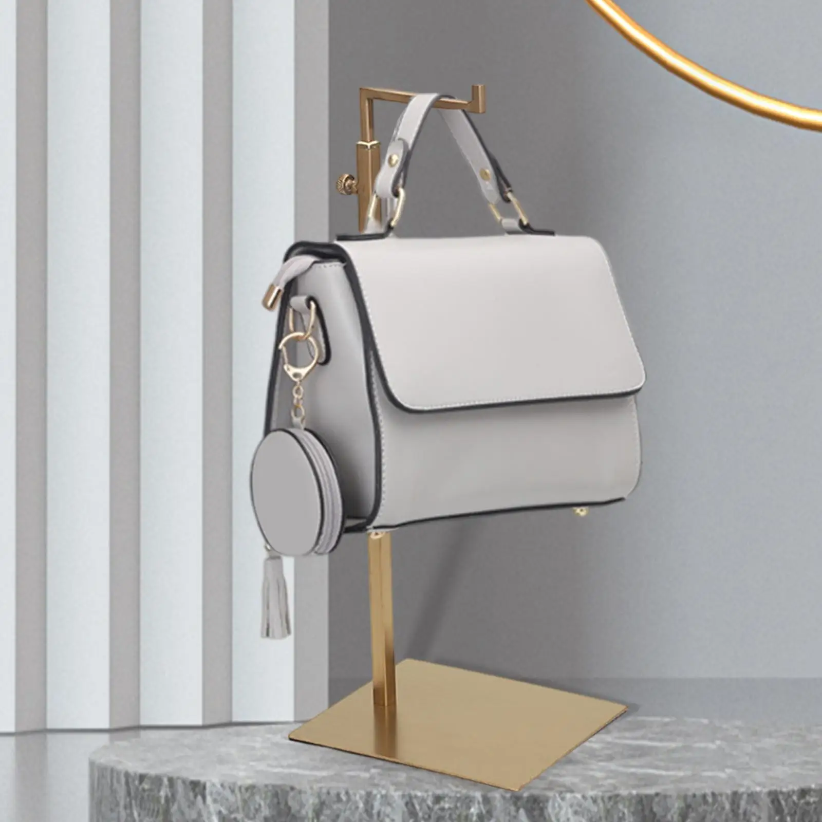 Handbag Display Rack, Bags Purse Stand Storage Multi Purpose for Retail Bag