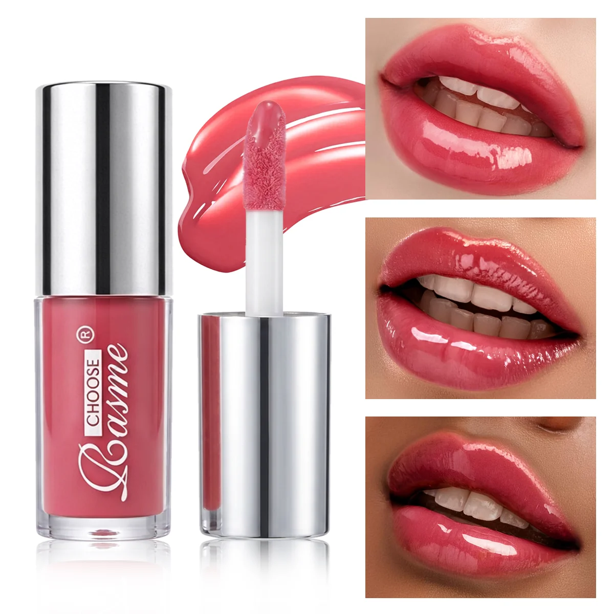 Choose Rasme Water Light Mirror Pink Tender Color Lipstick Long Lasting Transparent Moisturizing Glass Lip Gloss