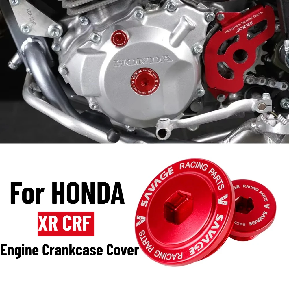 Motorcycle Cap Plug For HONDA XR 250 400 600 XR250R XR650R CRF250R CRF450R CRF 150 230 Engine Crankcase Cover Straight Screw