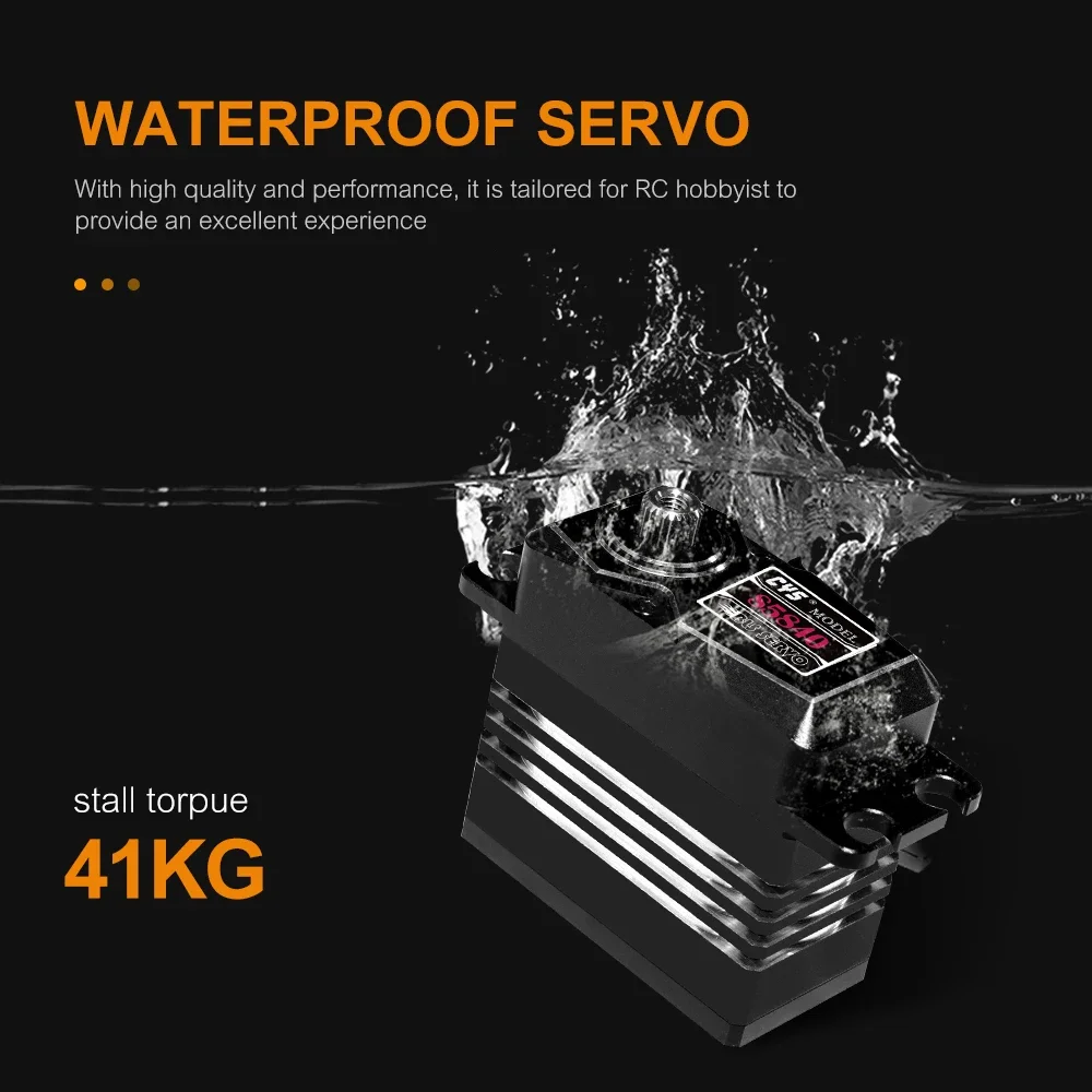 SkyDElCYS BLS5840 41kg High Stall Torque Full Aluminum Case HV Brushless Digital Servo With Metal Gear For RC Helicopter 6