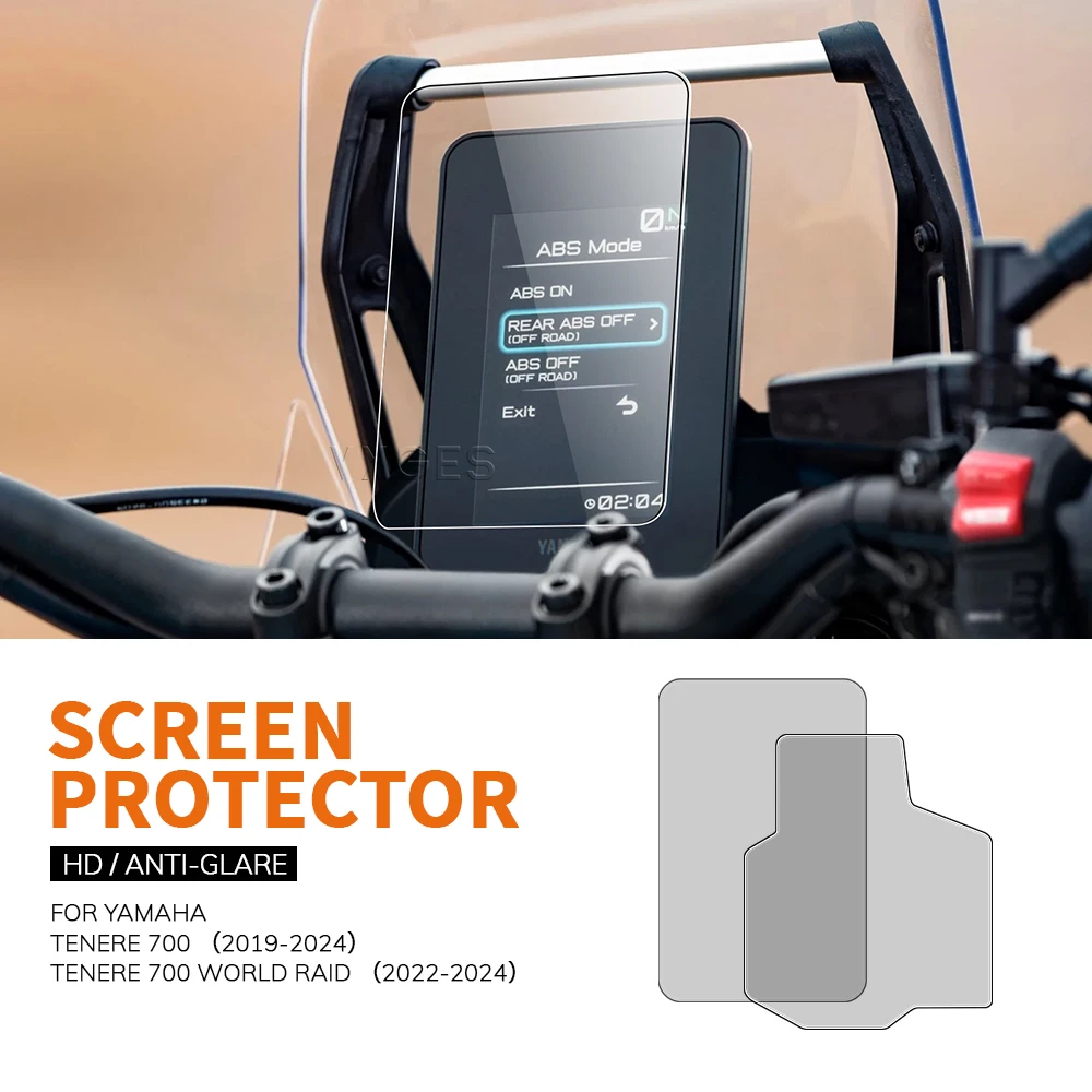 Защитная пленка для TFT-дисплея для Yamaha Tenere 700 Tenere 700 World Raid T700 T7 2019-2024, защитная пленка для экрана, инструментальная пленка