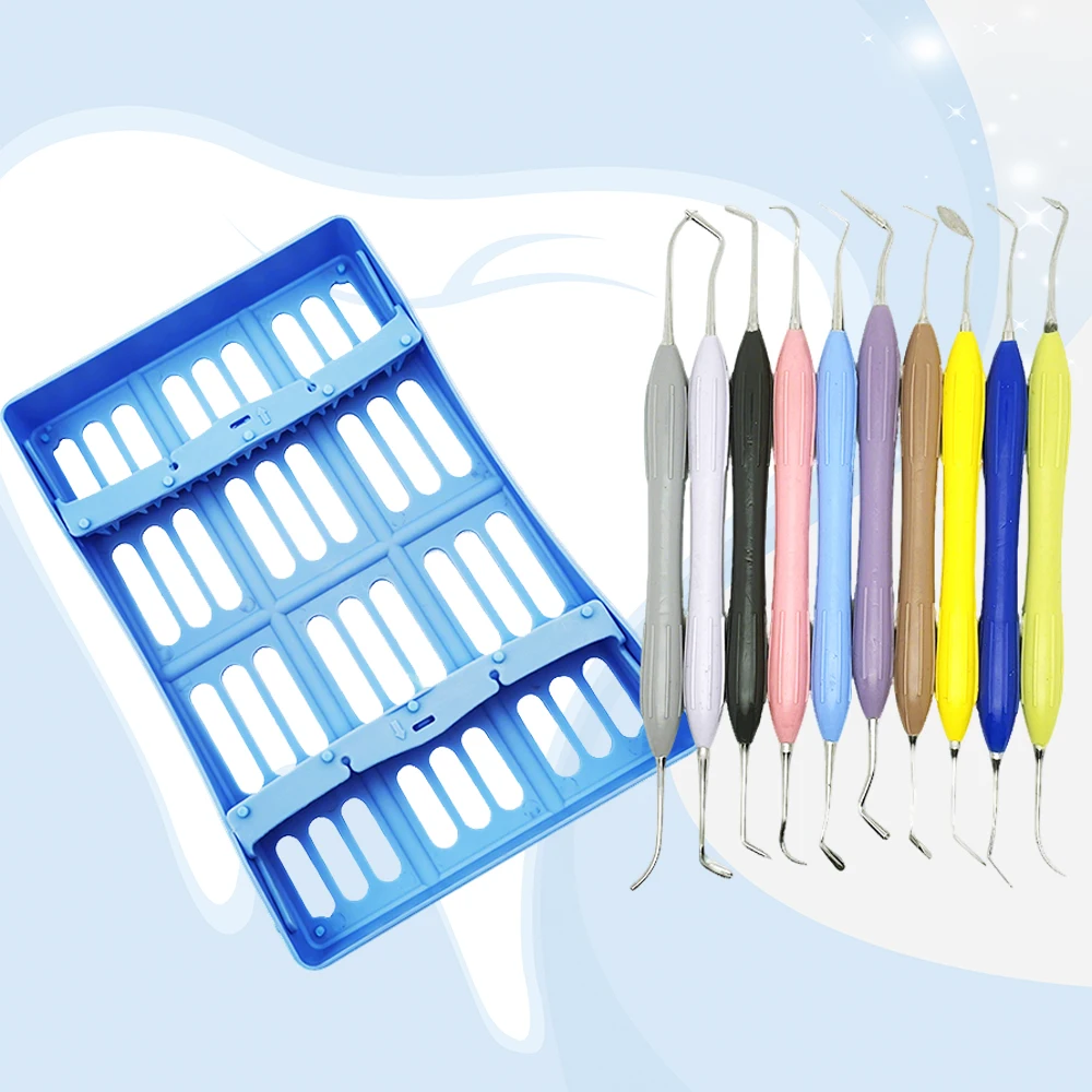 

10 PCS Dental Composite Resin Spatula Set for Mixing Silicone and Composite in Aesthetic Restorations