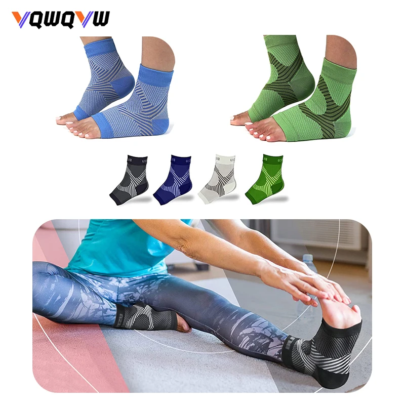 

1pair Ankle Support Plantar Fasciitis Compression Socks for Women and Men,Ankle Compression Sleeve for Basketball Football