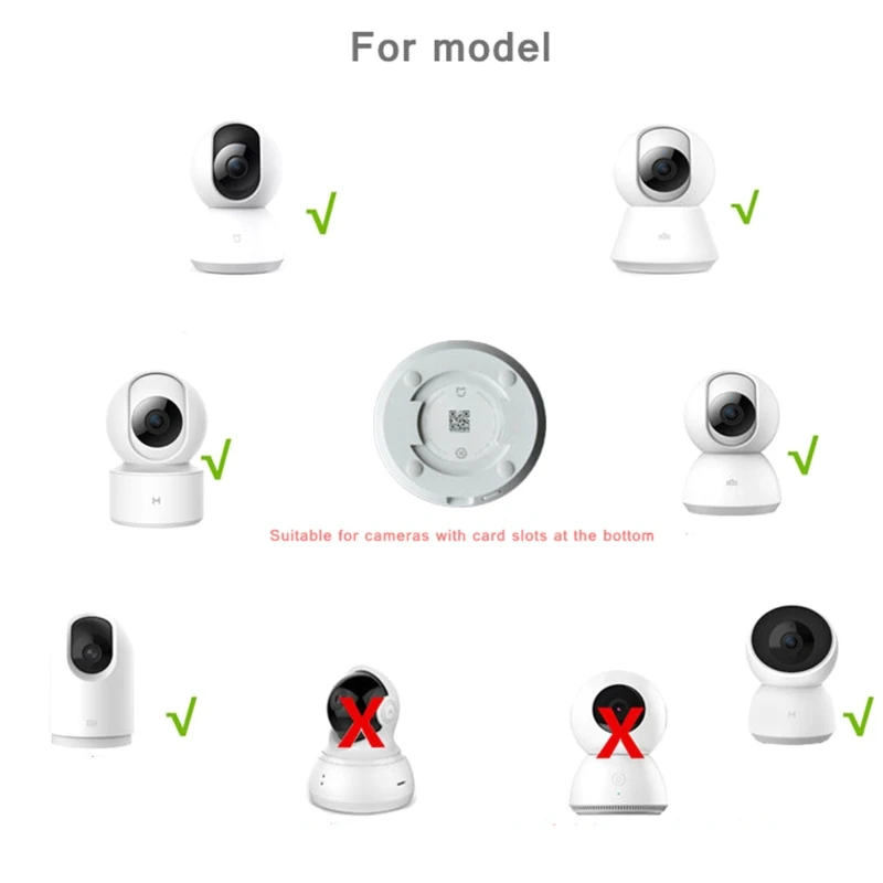 No Drilling Dome Camera Wall Mount Bracket Stand Holder Installation Stand White D5QC