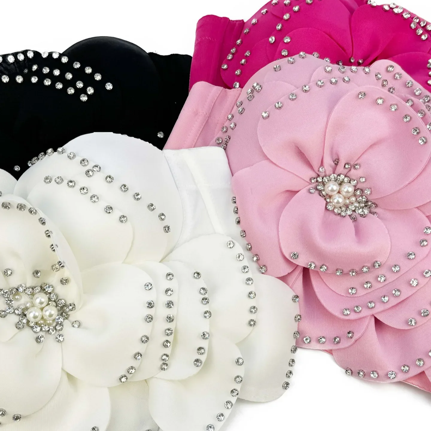 เสื้อเกาะอกประดับด้วยลูกปัดลายดอกไม้สุดชิคเสื้อสายเดี่ยวแบบวินเทจรัดรูปสายรัดเซ็กซี่อินคอร์เซ็ตเสื้อ Y2k สำหรับงานปาร์ตี้ฤดูร้อนสุดฮอตหวาน