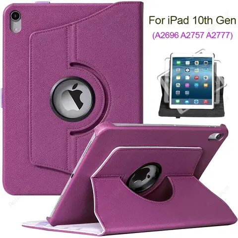 For iPad 10th Gen Case 7 8 9th 10.2 iPad A16 11th Pro11 M4 Air11 2025 2024 Air 5 4 3 Mini 7 6 4 5  5th 6th 9.7 360 Rotating Case