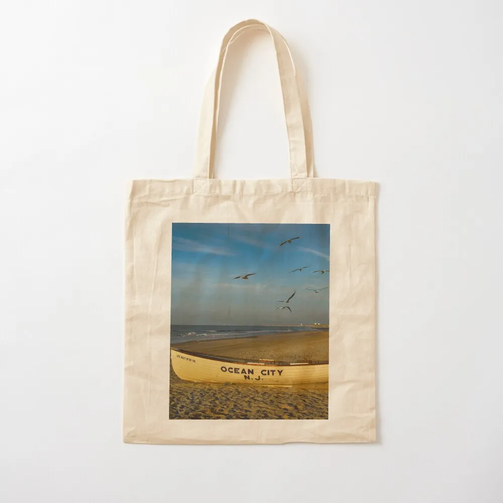 Early Morning Ocean City, NJ Tote Bag Candy bags supermarket folding bag custom fabric bag shopping bags foldable