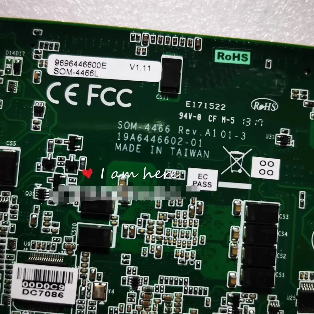 Industrial Control Medical Equipment Motherboard SOM-4466 Rev.A1 01-3