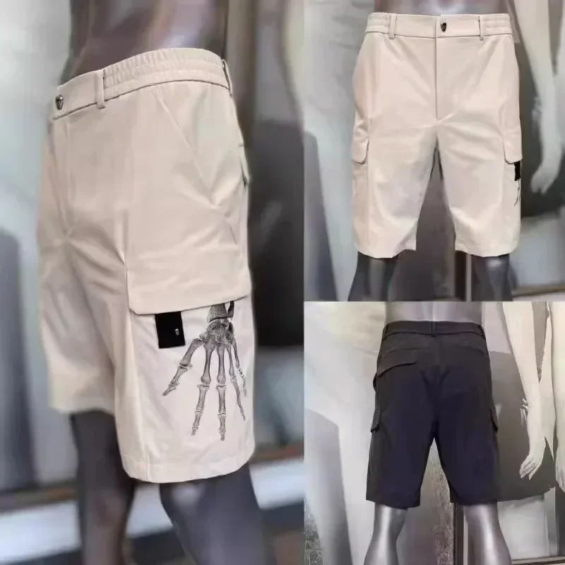 

Summer Golf Clothing Men's New Skull Logo Sports Breathable Shorts Trendy Cool Pocket Versatile