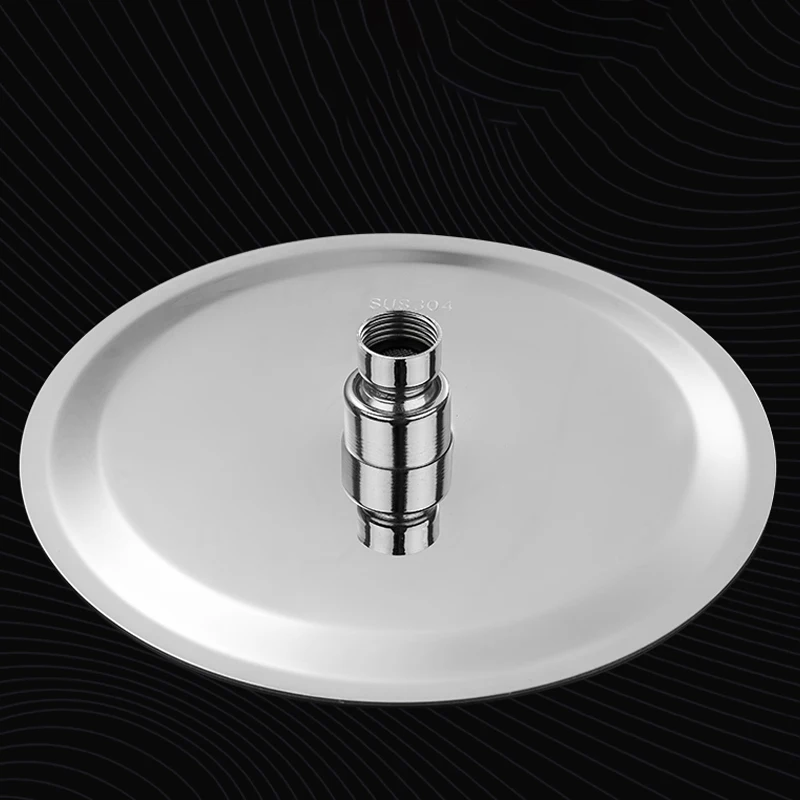 6/8 بوصة مربع مستدير 201/304 الفولاذ المقاوم للصدأ سقف دش رئيس المطر العلوي الأمطار الكروم المرحاض للحمام اكسسوارات الحمام