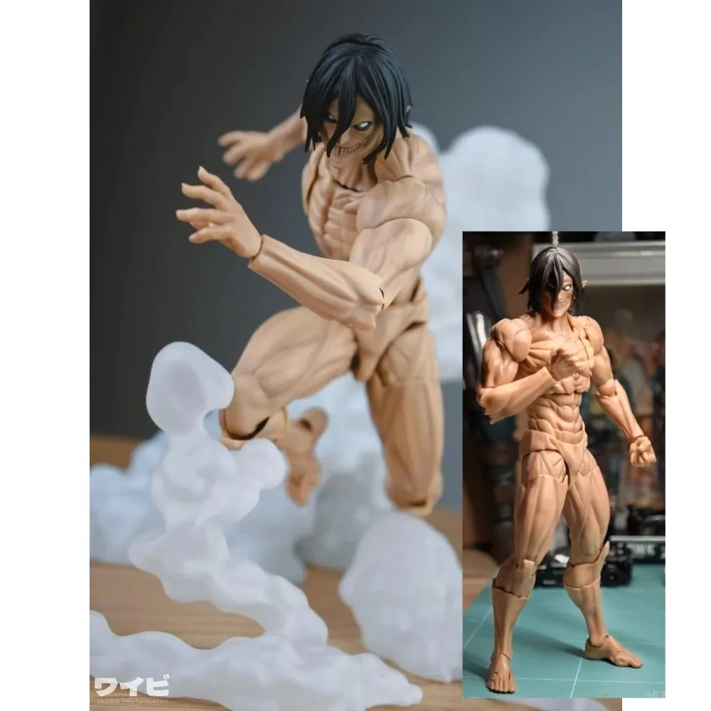 

In Stock Original Kaiyodo Revoltech Amazing Yamaguchi Attack on Titan Eren Jaeger Anime Action Collection Figures Model Toys