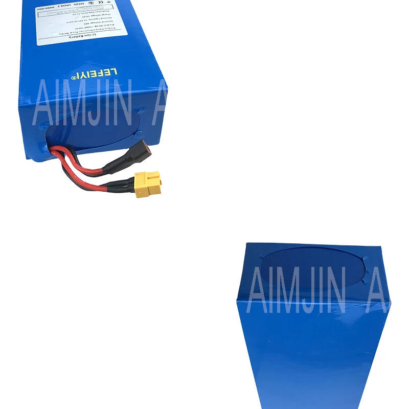 AIMJIN 13 s4p 48V 12.8Ah 1000watt batteria agli ioni di litio per batteria ricaricabile 18650 54.6v con 25A scarica BMS