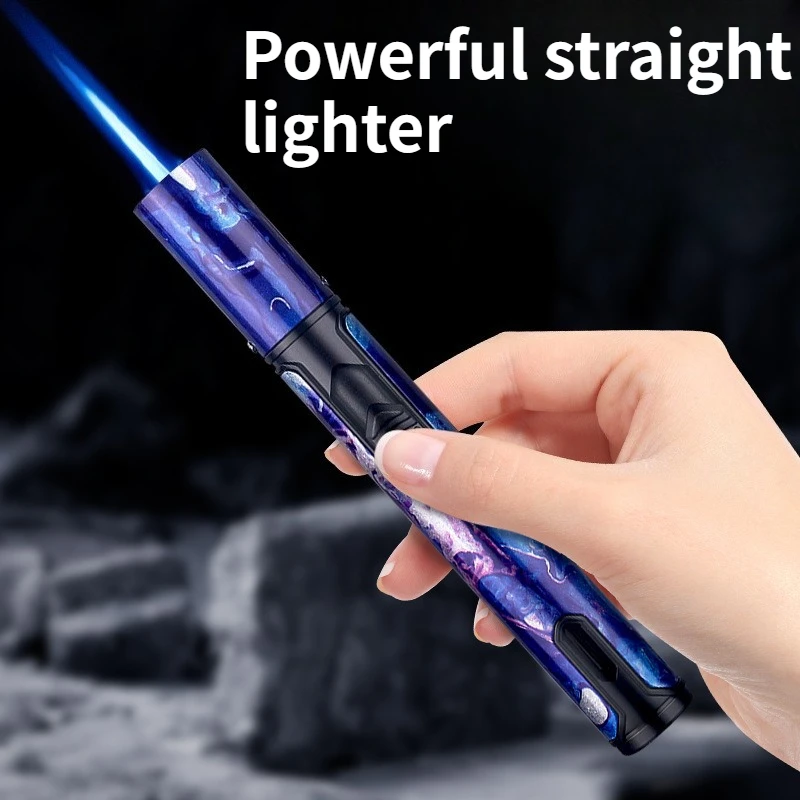 

Creative High Beauty Spray Gun Windproof Lighter Direct Charge Personalized Cigar Special Spray Gun Lighter