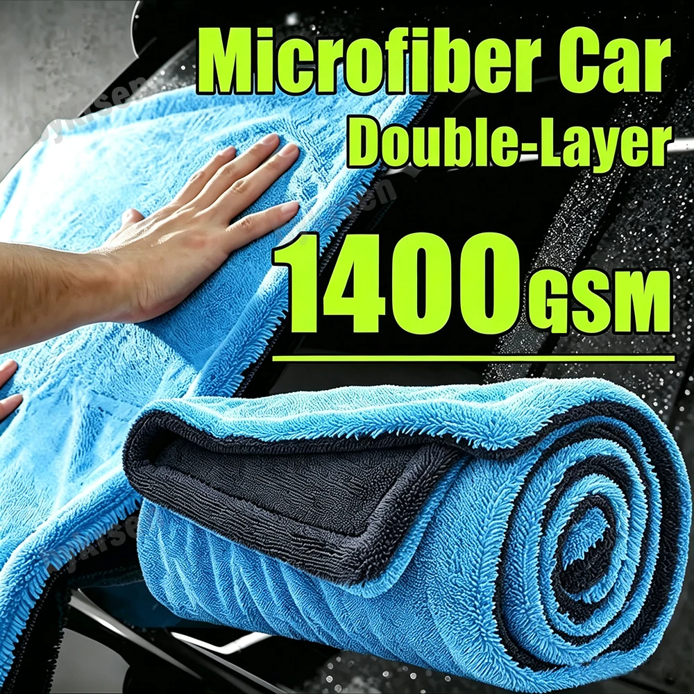 Toalha de Microfibra para Lavagem de Carros, Grande, Super Absorvente, para Secagem Rápida, Limpeza de Vidros e Detalhamento Automotivo