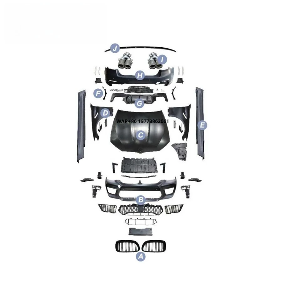 

2021 NEW Upgrade 5 Series G30 G38 M5 Body Kit for 5 Series G30 G38 to M5 Hood Fenders Front Bumper Rear Bumper