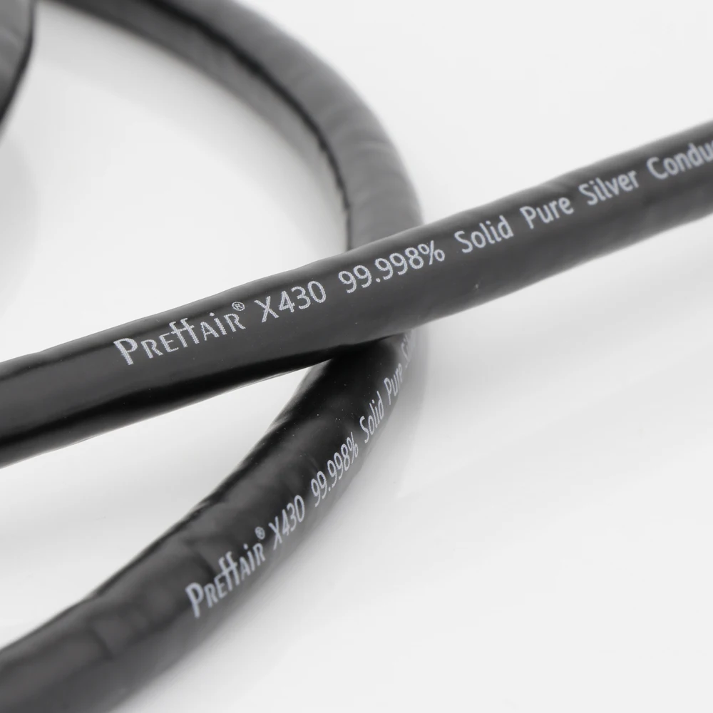 Preffair X430 99.998% Solid Pure Silver Audio Signal Cable XLR Balance Line Extend Signal Interconnector Cable