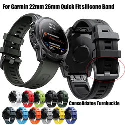 Pasek 22mm 26mm do Garmin Epix Gen 2 pasek silikonowy do Garmin Fenix 7 7x5Plus 6XPro Enduro 2 bransoletka do zegarka