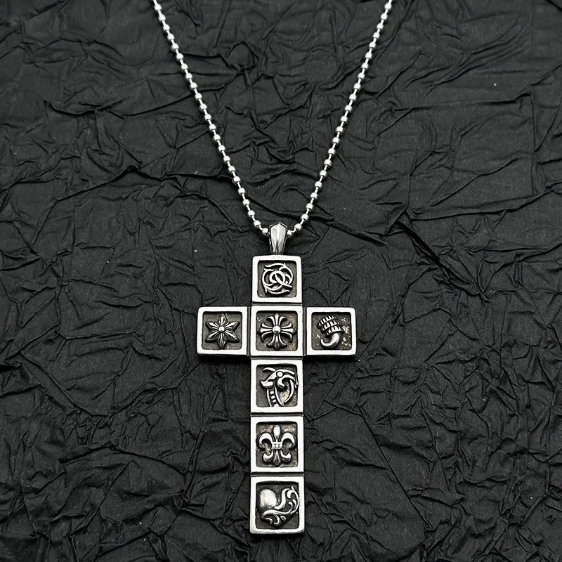 

Hip Hop Cuban Link S925 Sterling Silver Necklace Unisex Street Trend Jewellery