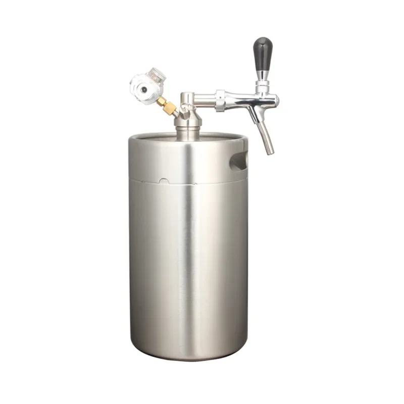 8L craft stainless steel overall stretch wine barrel, bar automatic beer container