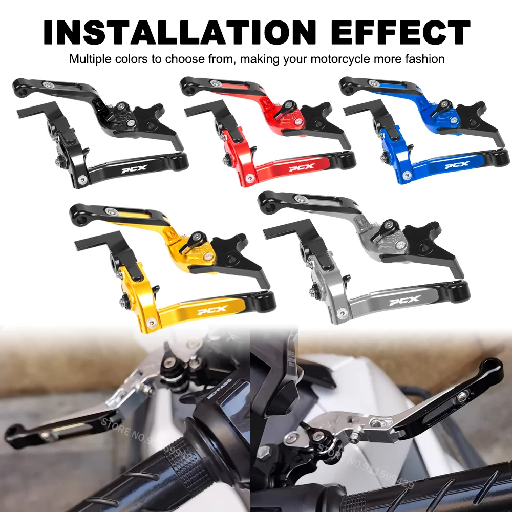 PCX 125 150 160 Motorcycle Foldable Brake Clutch Lever Adjustable Control Grip Bar Accessories For Honda PCX125 PCX150 PCX160