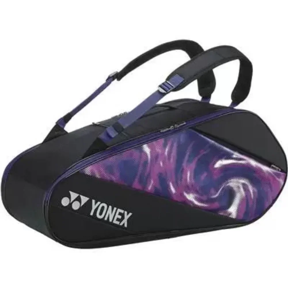 YONEX Genuine Badminton Bag PU Tennis Racket Bag Hold 8 Rackets Large-capacity Backpacks for Professional Competition Training