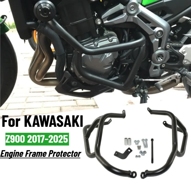 For Kawasaki Z900 Z 900 2017-2025 2024 Motorcycle Modified Engine Frame Protector Engine Bumper Guard Frash Stunt Cage Crash Bar